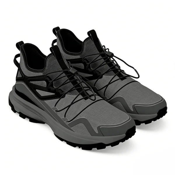 HO2603 Mid-Cut Hiking Shoes with Quick-Lace Closure and Protective Toe for Men and Women