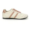 CS2612 Women’s Casual Sneakers Low-Top Quilted Fashion Shoes with Ribbon Laces