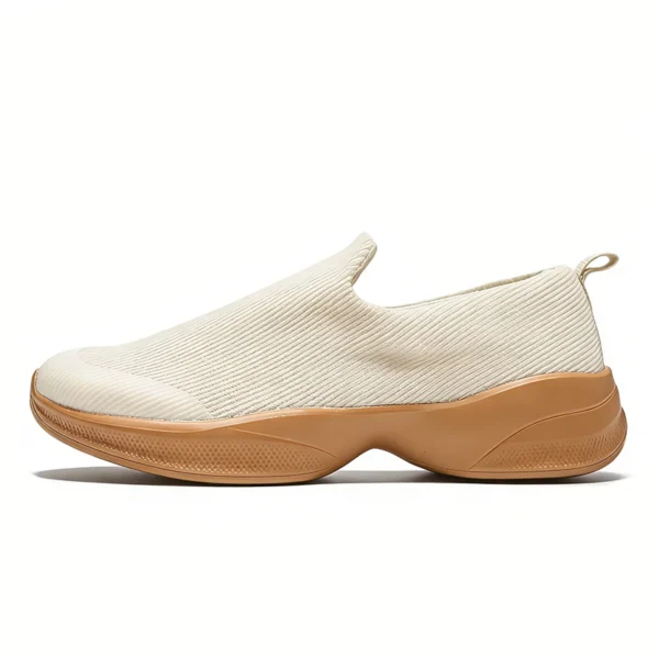 CS2616 Slip-On Knit Casual Sneakers with Sculpted Comfort Sole for Men and Women