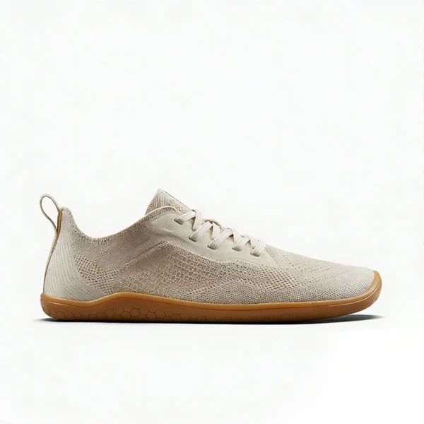 beige-gum-sole-barefoot-shoes-bf2606 BF2606 Barefoot Shoes Lightweight Zero-Drop Walking Shoes with Wide Toe Box