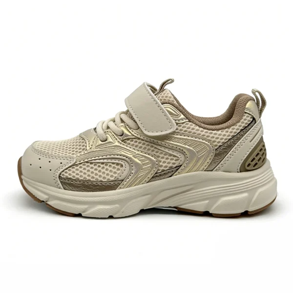KS2602 Kids Mesh Shoes with Hook-and-Loop Strap and Easy-On Design for Kids