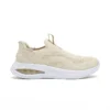 beige-running-shoes-rn2610 RN2610 Slip-On Running Shoes with Mesh Upper and Shock-Absorbing Sole for Men and Women