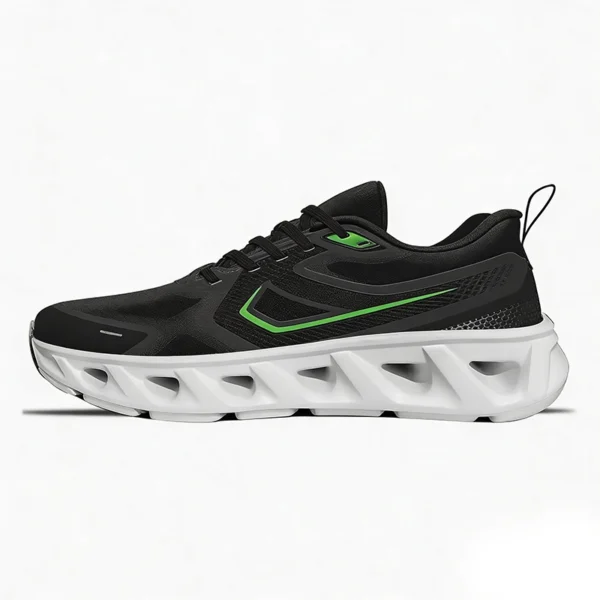 black-and-white-training-shoes-tg2607 TG2607 Flexible Flat Sole Training Shoes with Textile Upper for Men and Women