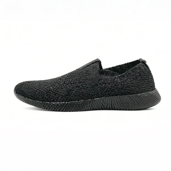 black-casual-sneakers-cs2607 CS2607 Slip-On Casual Sneakers Breathable Mesh Walking Shoes for Men and Women