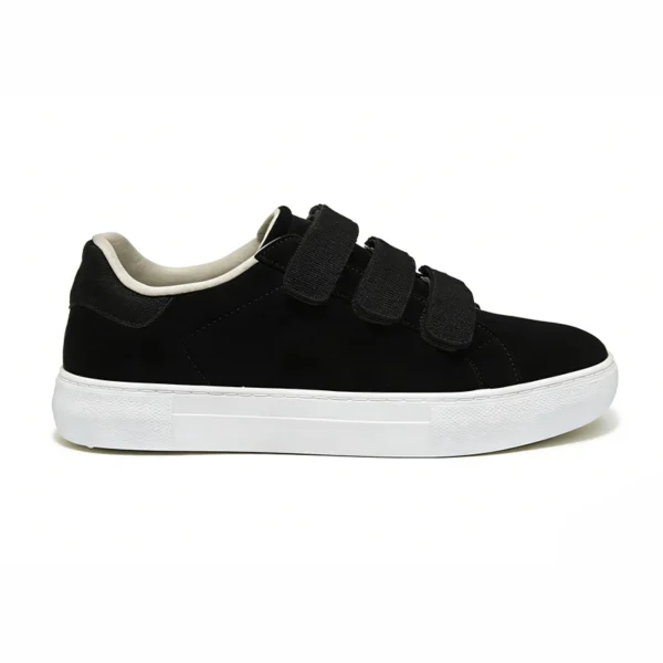black-casual-sneakers-cs2611 CS2611 Casual Sneakers Low-Top Hook-and-Loop Lifestyle Shoes for Men and Women