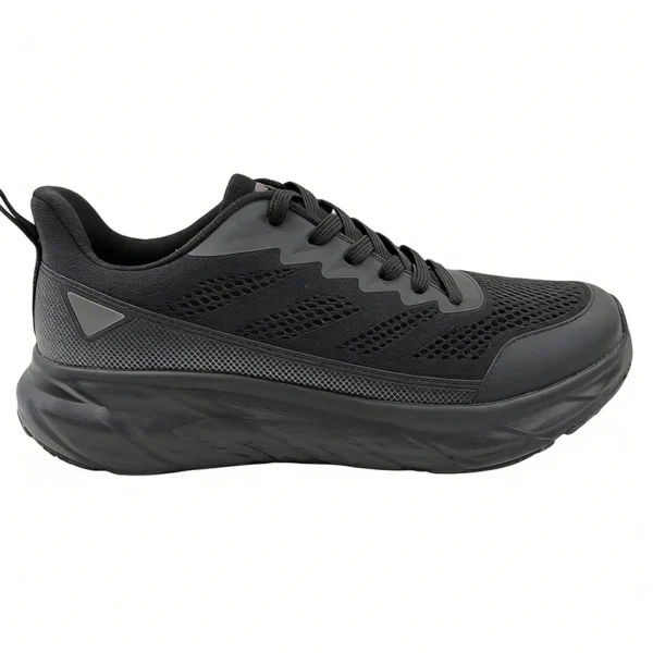 black-training-shoes-tg2604 TG2604 Flat Sole Training Shoes with Lateral Support for Men and Women