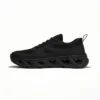 black-training-shoes-tg2607 TG2607 Flexible Flat Sole Training Shoes with Textile Upper for Men and Women