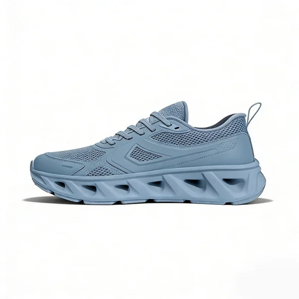blue-training-shoes-tg2607 TG2607 Flexible Flat Sole Training Shoes with Textile Upper for Men and Women