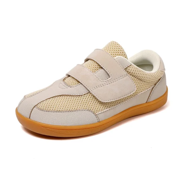 KS2606 Kids Breathable Shoes with Hook-and-Loop Strap and Rubber Sole for Kids
