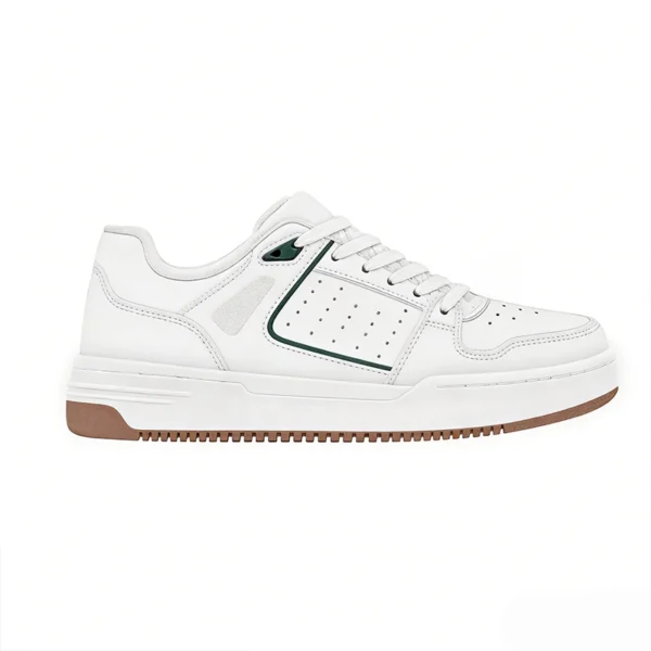 breathable-white-casual-sneakers-label CS2603 Casual Sneakers Chunky Sole Low-Top Lifestyle Shoes for Men and Women