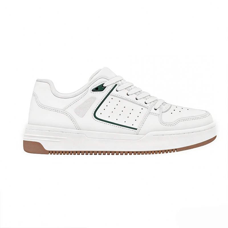 breathable-white-casual-sneakers-label CS2603 Casual Sneakers Chunky Sole Low-Top Lifestyle Shoes for Men and Women