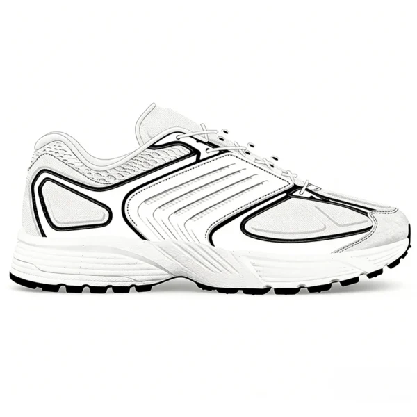 RN2608 Running Shoes with Shock-Absorbing Sole and Reinforced Heel for Men and Women
