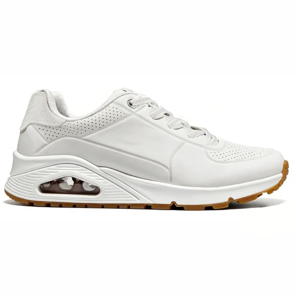 breathable-white-running-shoes-manufacturer RN2601 Air Cushion Running Shoes with Breathable Mesh Upper for Men and Women