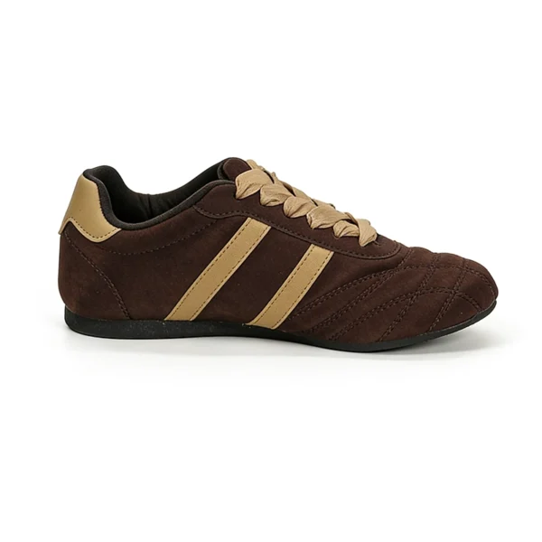 CS2612 Women’s Casual Sneakers Low-Top Quilted Fashion Shoes with Ribbon Laces