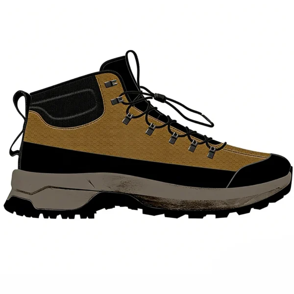 HO2601 Mid-Cut Hiking Shoes with Reinforced Toe and Lug Sole for Men and Women