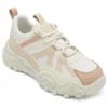 CS2610 Chunky Casual Sneakers Lightweight Retro Walking Shoes for Women