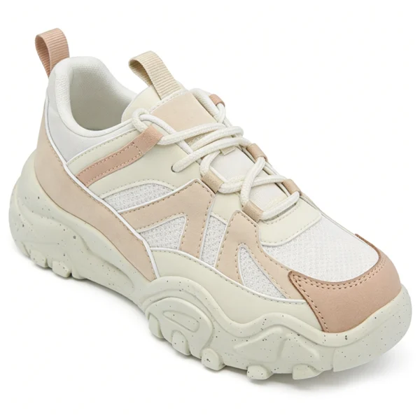 CS2610 Chunky Casual Sneakers Lightweight Retro Walking Shoes for Women