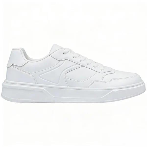classic-white-casual-sneakers-custom CS2619 Classic Low-Top Casual Sneakers with Rubber Cupsole for Men and Women