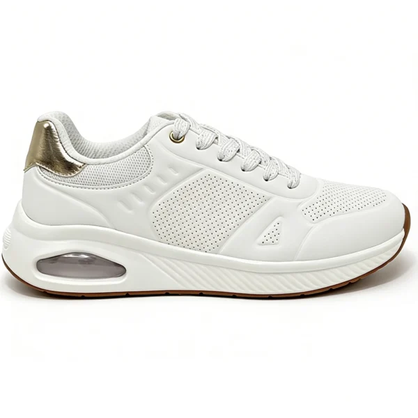 cushioned-white-running-shoes-supplier RN2603 Mesh Running Shoes with Cushioned Foam Midsole for Men and Women
