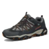 HO2605 Knit Upper Hiking Shoes with Ankle Support and Traction Sole for Men and Women