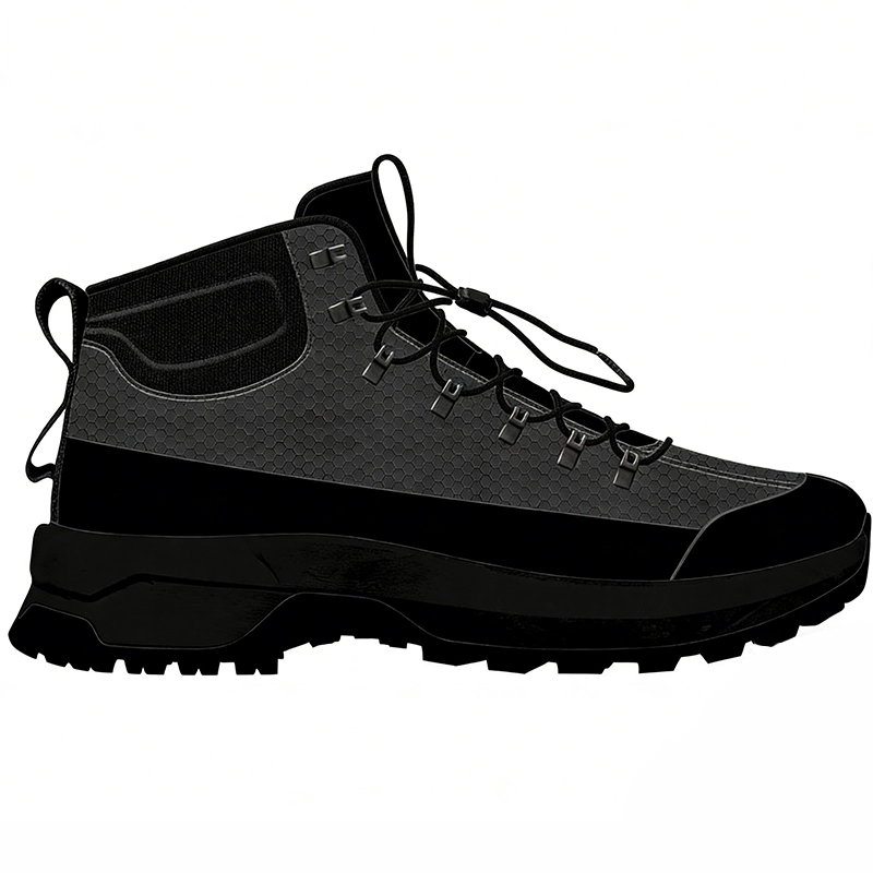 HO2601 Mid-Cut Hiking Shoes with Reinforced Toe and Lug Sole for Men and Women