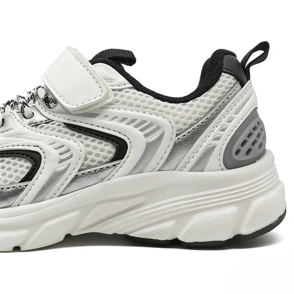 KS2602 Kids Mesh Shoes with Hook-and-Loop Strap and Easy-On Design for Kids