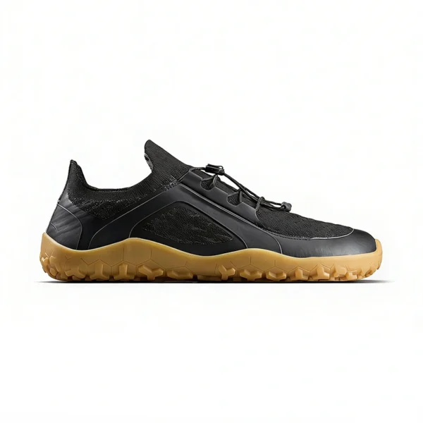 flexible-black-gum-sole-barefoot-shoes-manufacturer BF2602 Barefoot Shoes Lightweight Zero-Drop Walking Shoes for Men and Women
