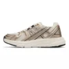 CS2613 Retro Mesh Casual Sneakers with Shiny Overlay Panels for Men and Women