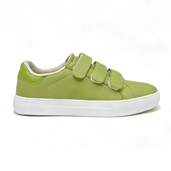 green-casual-sneakers-cs2611 CS2611 Casual Sneakers Low-Top Hook-and-Loop Lifestyle Shoes for Men and Women