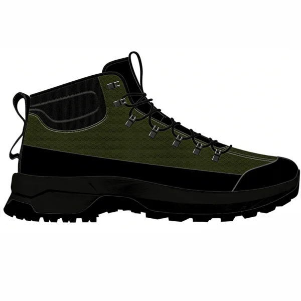 HO2601 Mid-Cut Hiking Shoes with Reinforced Toe and Lug Sole for Men and Women