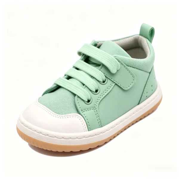 KS2603 Kids Easy-On Sneakers with Elastic Lace and Reinforced Heel for Kids