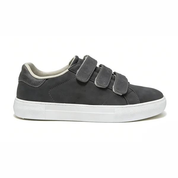 grey-casual-sneakers-cs2611 CS2611 Casual Sneakers Low-Top Hook-and-Loop Lifestyle Shoes for Men and Women