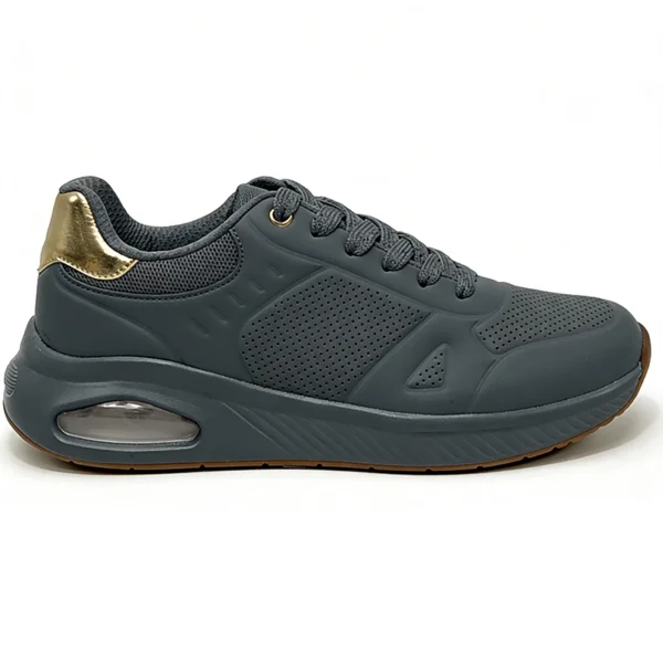 grey-running-shoes-rn2603 RN2603 Mesh Running Shoes with Cushioned Foam Midsole for Men and Women