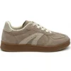 khaki-casual-sneakers-cs2615 CS2615 Low-Top Casual Sneakers with Vulcanized Sole and Panelled Upper for Men and Women