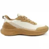 khaki-training-shoes-tg2615 TG2615 Stable Training Shoes with Mesh Upper and Foam Midsole for Men and Women