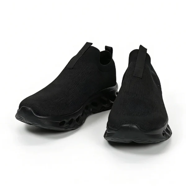 knit-upper-casual-sneakers-cs2614 CS2614 Slip-On Knit Casual Sneakers with Hollow Cushion Sole for Men and Women