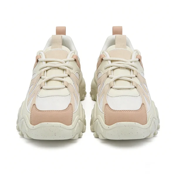 CS2610 Chunky Casual Sneakers Lightweight Retro Walking Shoes for Women