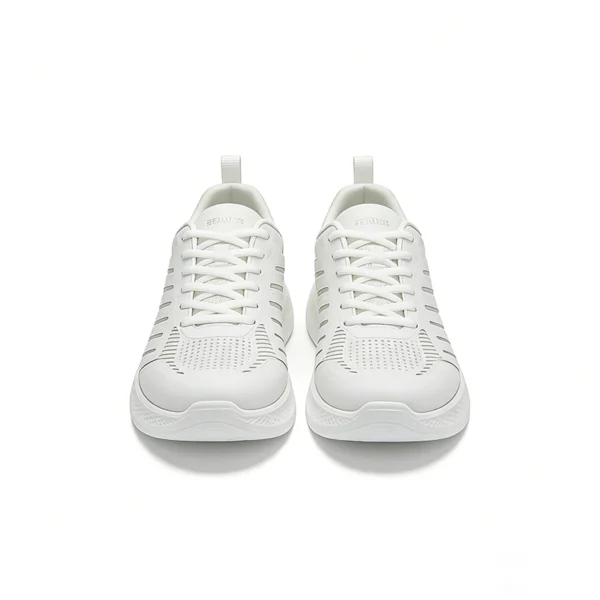 lace-up-design-casual-sneakers-cs2618 CS2618 Breathable Casual Sneakers with Perforated Upper and Cushioned Sole for Men and Women