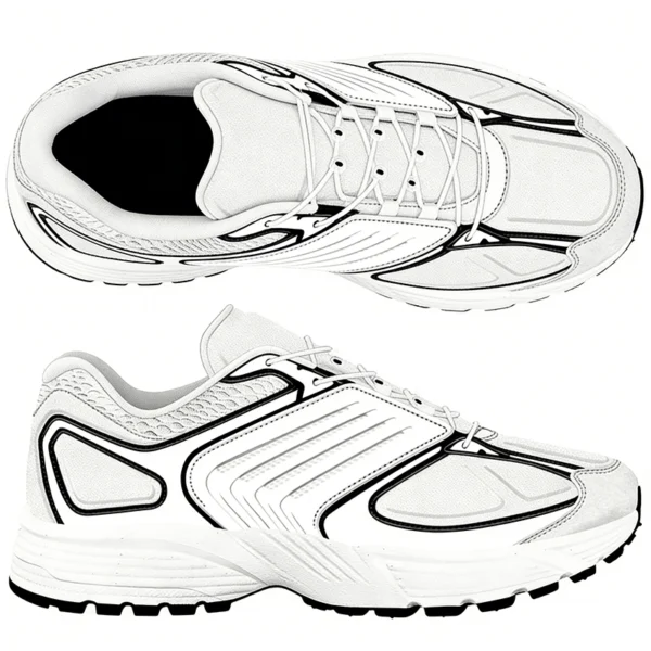 RN2608 Running Shoes with Shock-Absorbing Sole and Reinforced Heel for Men and Women