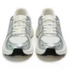 CS2613 Retro Mesh Casual Sneakers with Shiny Overlay Panels for Men and Women