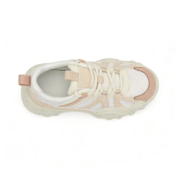 CS2610 Chunky Casual Sneakers Lightweight Retro Walking Shoes for Women