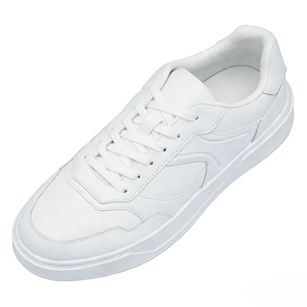 leather-upper-casual-sneakers-cs2619 CS2619 Classic Low-Top Casual Sneakers with Rubber Cupsole for Men and Women