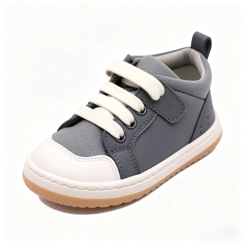 KS2603 Kids Easy-On Sneakers with Elastic Lace and Reinforced Heel for Kids
