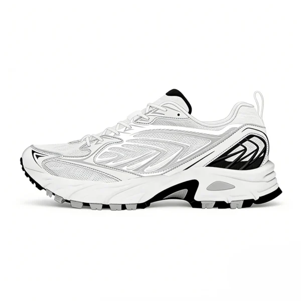 lightweight-white-running-shoes-exporter RN2607 Running Shoes with Breathable Upper and Foam Midsole for Men and Women