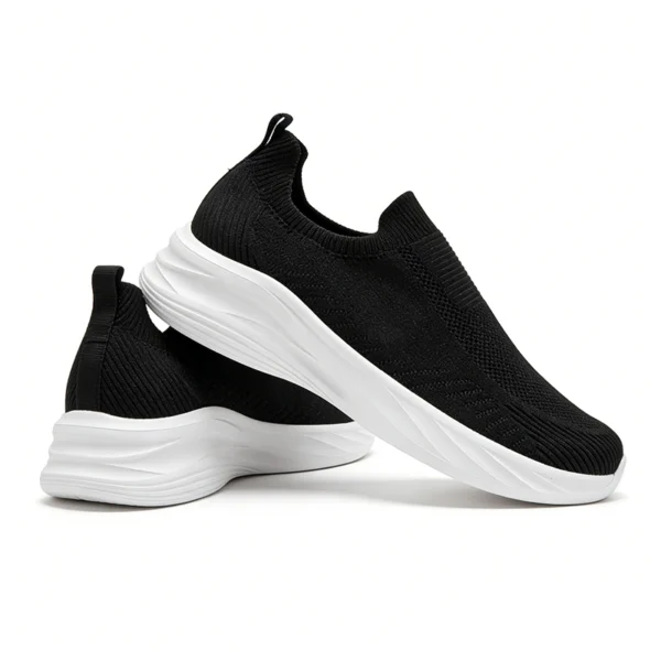 CS2605 Slip-On Casual Sneakers Lightweight Knitted Walking Shoes for Men and Women
