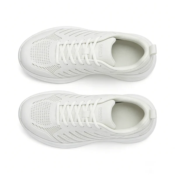mesh-upper-casual-sneakers-cs2618 CS2618 Breathable Casual Sneakers with Perforated Upper and Cushioned Sole for Men and Women