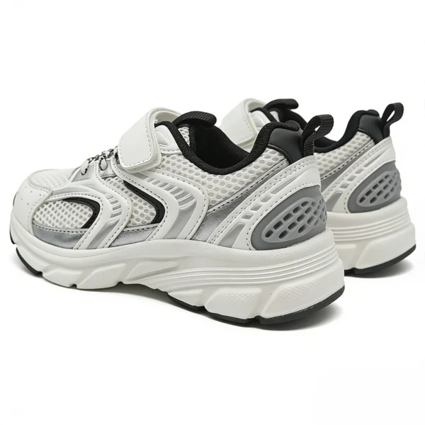 KS2602 Kids Mesh Shoes with Hook-and-Loop Strap and Easy-On Design for Kids