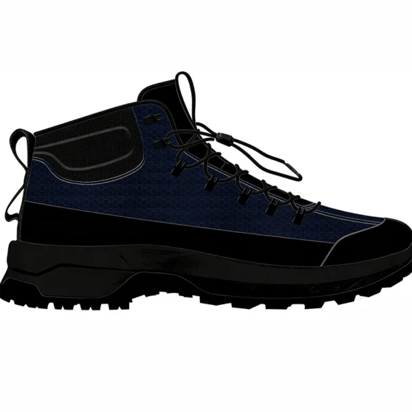 HO2601 Mid-Cut Hiking Shoes with Reinforced Toe and Lug Sole for Men and Women