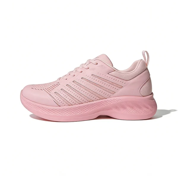 pink-casual-sneakers-cs2618 CS2618 Breathable Casual Sneakers with Perforated Upper and Cushioned Sole for Men and Women