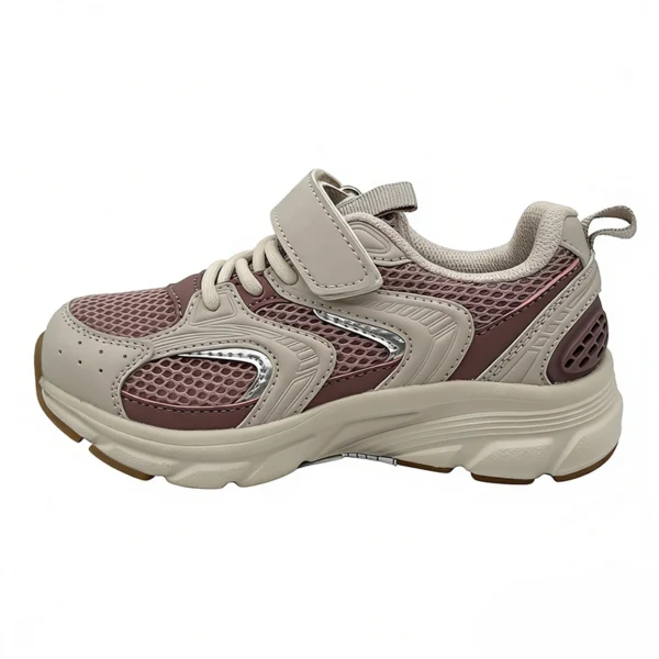 KS2602 Kids Mesh Shoes with Hook-and-Loop Strap and Easy-On Design for Kids